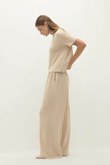 TAWNIE LINEN V-NECK TEE