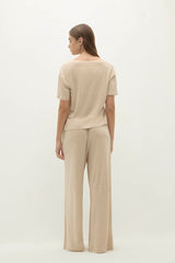 TAWNIE LINEN V-NECK TEE