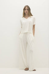 TAWNIE LINEN V-NECK TEE