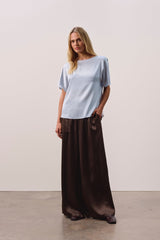 EVAN SILK WIDE LEG PANT | 30" INSEAM