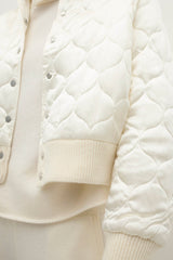 BECCA REVERSIBLE SILK BOMBER JACKET