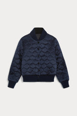 BECCA REVERSIBLE SILK BOMBER JACKET
