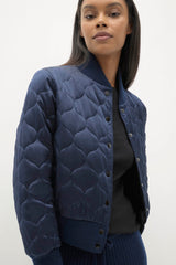 BECCA REVERSIBLE SILK BOMBER JACKET