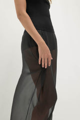 MARISSA SILK ORGANZA MIDI SKIRT