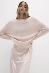 AZALEA CASHMERE OFF THE SHOULDER SWEATER