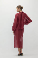 AMARA SILK ORGANZA BLOUSE