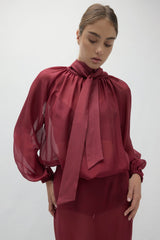 AMARA SILK ORGANZA BLOUSE