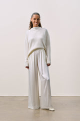 EVAN SILK WIDE LEG PANT | 30" INSEAM