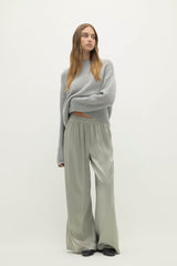 EVAN SILK WIDE LEG PANT | 30" INSEAM