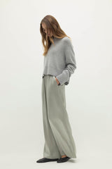 EVAN SILK WIDE LEG PANT | 30" INSEAM