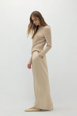 EVAN SILK WIDE LEG PANT | 30" INSEAM