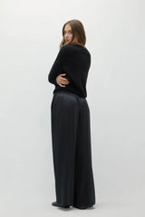 EVAN SILK WIDE LEG PANT | 30" INSEAM