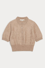 MAISIE BRUSHED CASHMERE COLLARED SWEATER
