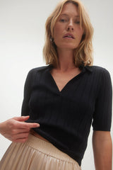 BLAIRE RIBBED POLO