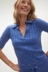 BLAIRE RIBBED POLO