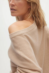 AZALEA CASHMERE OFF THE SHOULDER SWEATER
