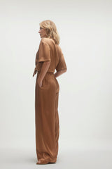 EVAN SILK WIDE LEG PANT | 33" INSEAM