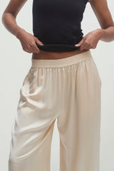 EVAN SILK WIDE LEG PANT | 33" INSEAM