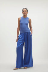 EVAN SILK WIDE LEG PANT | 33" INSEAM