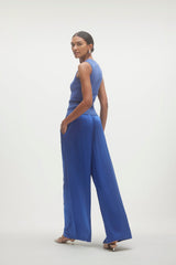 EVAN SILK WIDE LEG PANT | 33" INSEAM
