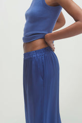 EVAN SILK WIDE LEG PANT | 33" INSEAM