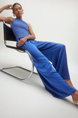 EVAN SILK WIDE LEG PANT | 33" INSEAM